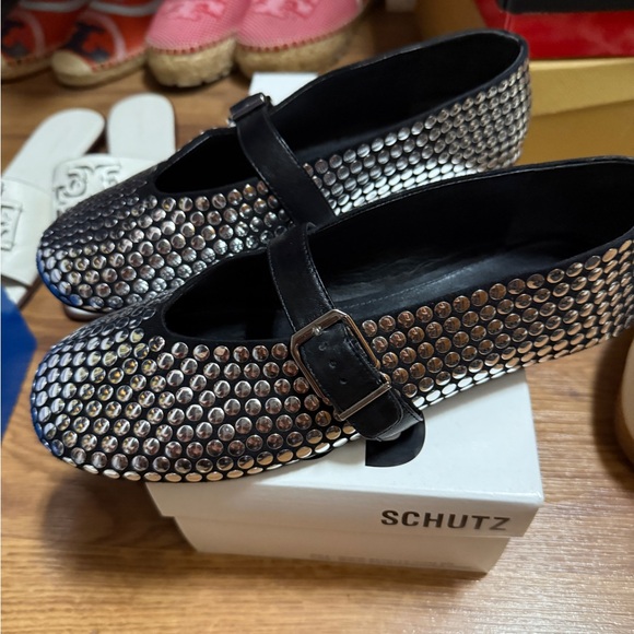 Schutz EIZA STUDS BALLET FLAT size 9 - Picture 2 of 4